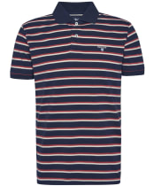 Men's Barbour Ashill Striped Tailored Fit Polo Shirt - Navy