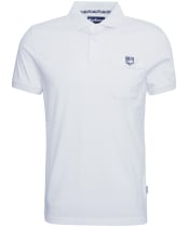 Men's Barbour Tothill Tailored Fit Polo Shirt - Antique White