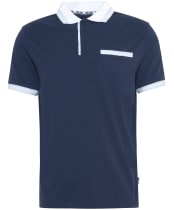 Men's Barbour Thurne Tipped Tailored Fit Polo Shirt - Navy