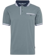 Men's Barbour Thurne Tipped Tailored Fit Polo Shirt - Vintage Teal