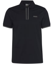 Men's Barbour International Ollie Twin Tipped Placket Polo - Black