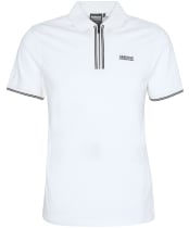 Men's Barbour International Ollie Twin Tipped Placket Polo - Whisper White
