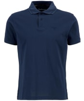 Men's Barbour Premium Tartan Pique Polo Shirt - Navy