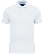 Men's Barbour Premium Tartan Pique Polo Shirt - White