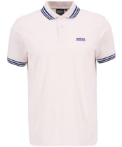 Men's Barbour International Caleb Multi Tipped Polo Shirt - Quartz Pink