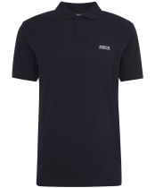 Men's Barbour International Lightweight Pique Essential Polo Shirt - Black