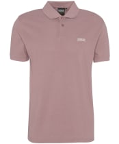 Men's Barbour International Lightweight Pique Essential Polo Shirt - Vintage Pink
