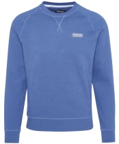 Men's Barbour International Essential Crew Neck Sweat - North Sea Blue
