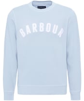 Men's Barbour Prep Logo Crew Sweater - Ocean Sky