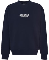 Men's Barbour International Formula Oversized Crew Sweatshirt - Sapphire Navy