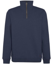 Men's Barbour Nelson Half Zip Sweatshirt - Navy Marl