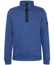 Men's Barbour International Outline Funnel Neck Sweatshirt - North Sea Blue