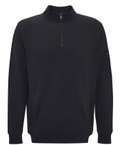 Men's Barbour International Ewan Half Zip Funnel Neck - Black