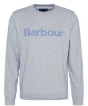 Men's Barbour Pique Applique Crew Sweatshirt - Grey Marl