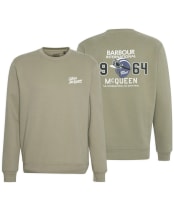 Men's Barbour International Giles Steve McQueen Graphic Sweatshirt - Bleached Olive