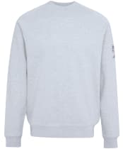 Men's Barbour International Steve McQueen Rickman Sweatshirt - Grey Marl