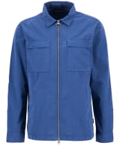 Men's Barbour Glendale Zip Through Cotton Overshirt - Oceana