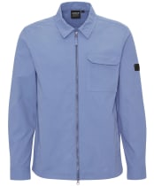 Men's Barbour International Maze Peached Overshirt - Washed Blue