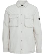 Men's Barbour International Kenneth Garment Dye Overshirt - Mist