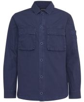 Men's Barbour International Kenneth Garment Dye Overshirt - Navy