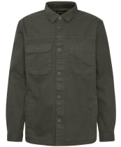 Men's Barbour Lingfield Canvas Overshirt - Fern
