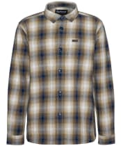 Men's Barbour Sandside Checked Overshirt - Navy