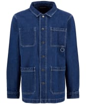 Men's Barbour Denim Grindle Overshirt - Indigo