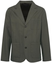 Men's Barbour Bayview Herringbone Overshirt - Uniform Green