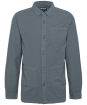 Men's Barbour Callercove Seersucker Overshirt - Vintage Teal