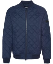 Men's Barbour International Harfell Quilted Jacket - Navy