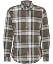 Men's Barbour Kidd Tailored Shirt - Dark Olive