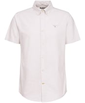 Men's Barbour Oxtown Short Sleeve Tailored Shirt - Oatmeal