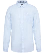 Men's Barbour Linton Tailored Shirt - Ocean Sky