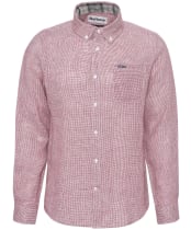 Men's Barbour Linton Tailored Shirt - Red Spice