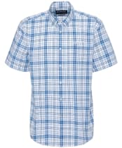 Men's Barbour Drafthill Short Sleeve Shirt - Brook Blue