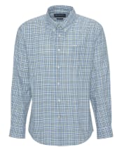 Men's Barbour Durand Long Sleeve Shirt - Brook Blue