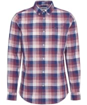 Men's Barbour Hillroad Long Sleeve Tailored Fit Cotton Shirt - Red Spice