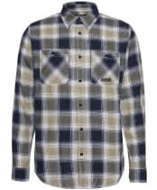Men's Barbour International Buffalo Ombre Shirt - Bleached Olive