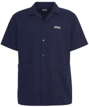 Men's Barbour International Checkerboard Twill Summer Shirt - Midnight Blue