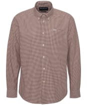 Men's Barbour Finwell Gingham Tailored Fit Shirt - Rust