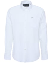 Men's Barbour Nelson Linen Blend Regular Fit Shirt - White