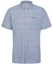 Men's Barbour Hartland Linen Blend Summer Fit Shirt - Navy