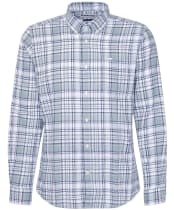 Men's Barbour Bridport Linen Blend Tailored Fit Shirt - Blue