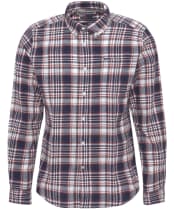Men's Barbour Bridport Linen Blend Tailored Fit Shirt - Navy