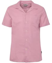 Men's Barbour Garment Dyed Nelson Short Sleeve Regular Fit Shirt - True Pink