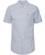Men's Barbour Cresswell Seersucker Summer Fit Shirt - Navy
