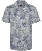 Men's Barbour Falmouth Printed Summer Fit Shirt - Oatmeal