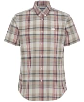 Men's Barbour Hillway Madras Summer Fit Shirt - Washed Stone