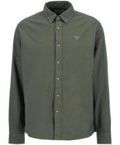 Men's Barbour Garment Dyed Oxtown Relaxed Fit Shirt - Light Sage