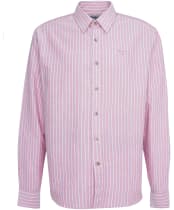Men's Barbour Fenfield Oxford Stripe Relaxed Fit Shirt - Red